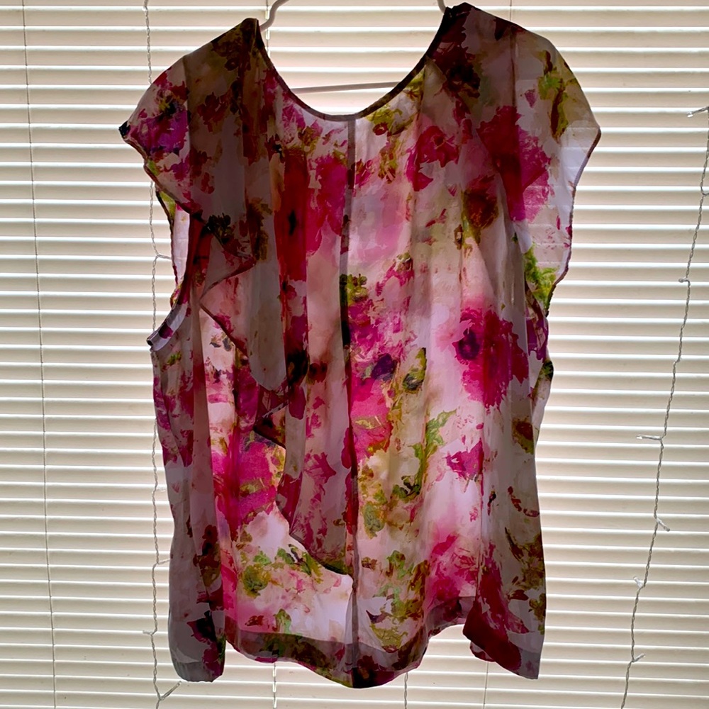 Liz Claiborne floral top size 3x